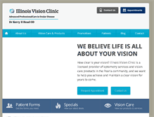 Tablet Screenshot of illinoisvisionclinic.com